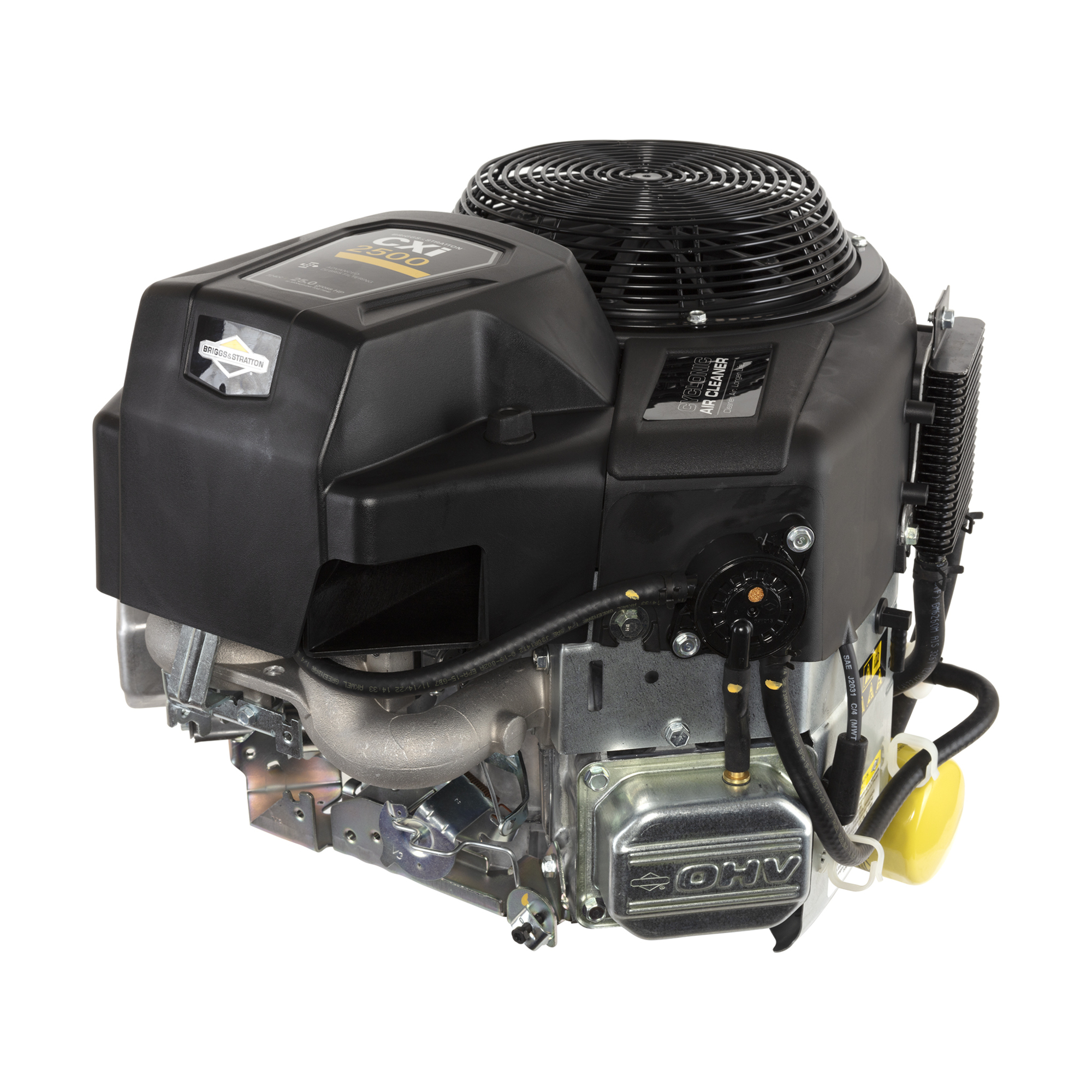 Briggs & Stratton CXi2500 Series Vertical Shaft Engine — 25.0 GHP, 724cc, 1-1/8in. x 4-19/64in. Crankshaft, 12V Electric Start, Cyclonic Filtration, Model# 44T977-0011-G1